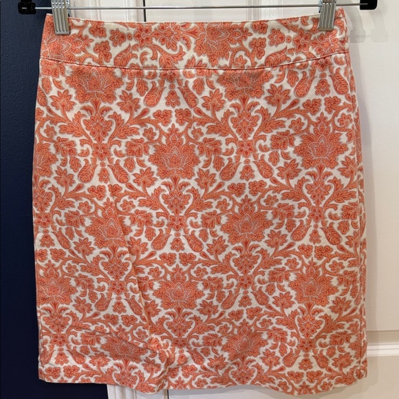 Talbots Dresses & Skirts - Talbots Orange and White Floral Skirt